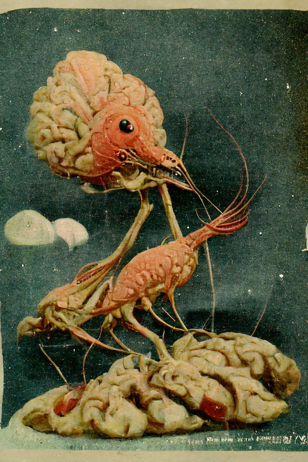 Disabled Animals On Vintage Postcards #40 | The Shrimp