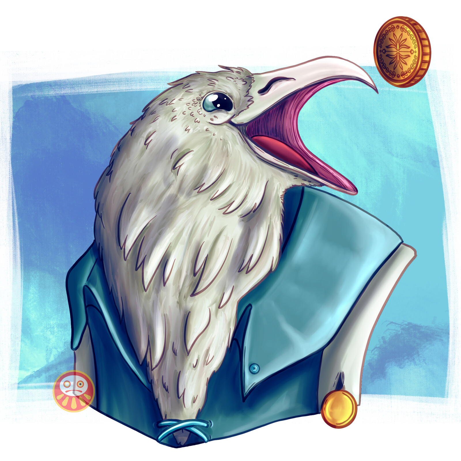 Klor is the innkeeper in The Full Moon Soul. It's an albino kenku who will be very friendly with you... as long as you have coins.