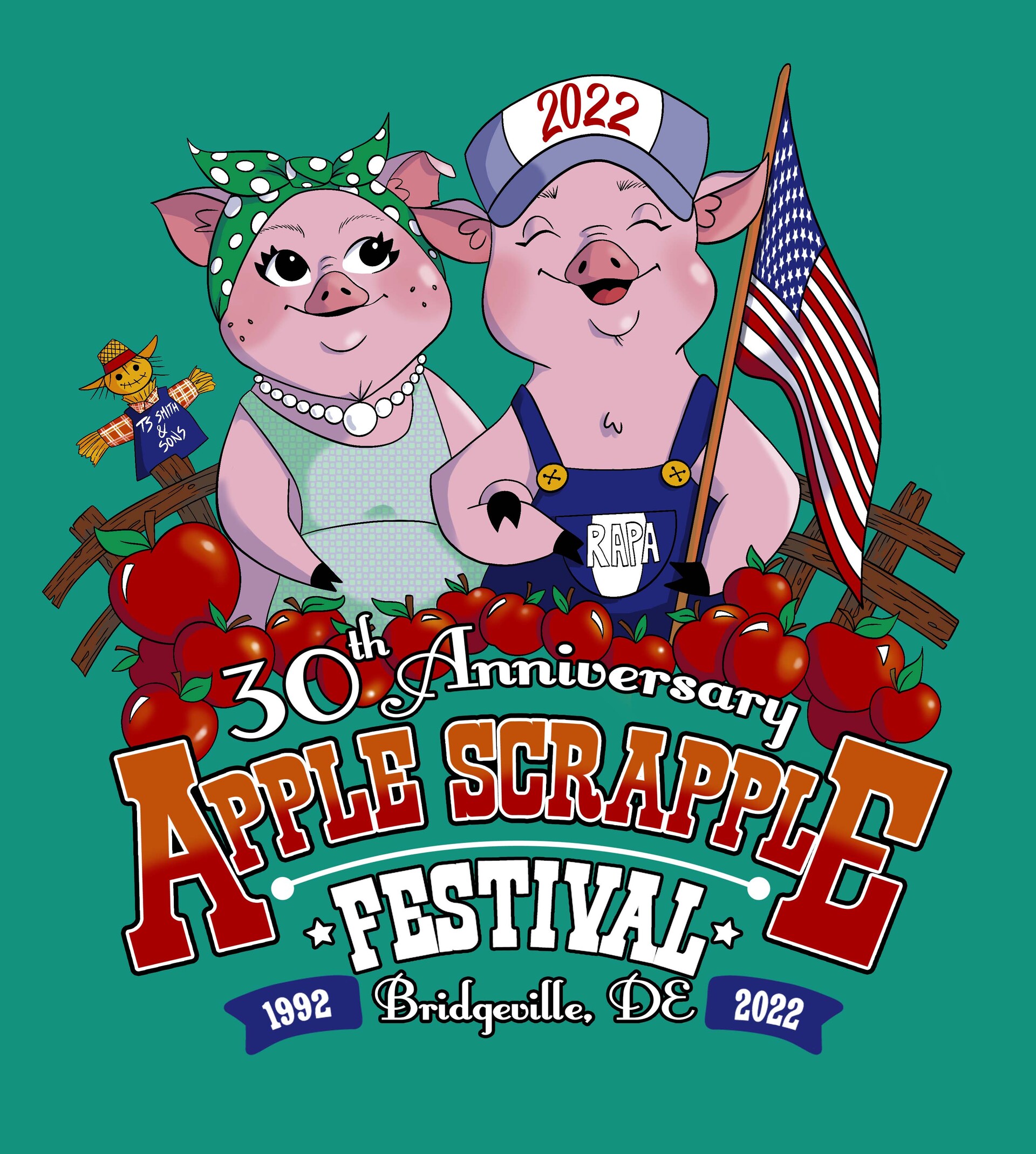ArtStation Apple Scrapple Festival Shirt Illustration