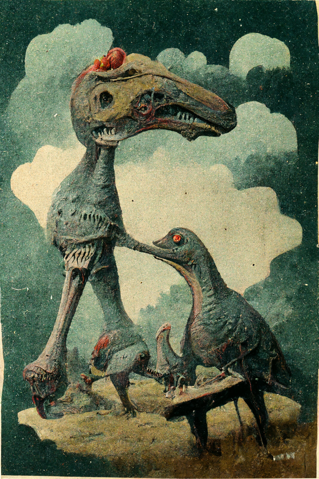 Disabled Animals On Vintage Postcards #45 | The Second Dinosaur