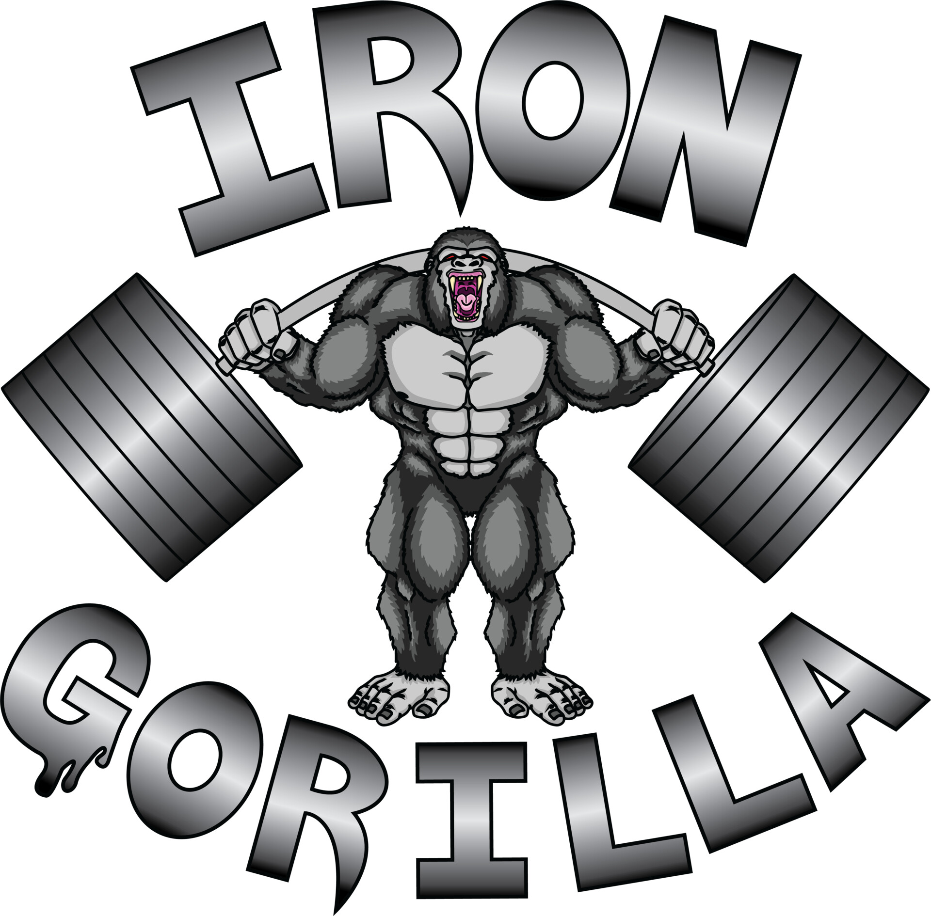 ArtStation - Client Work: Iron Gorilla Logo - Digital
