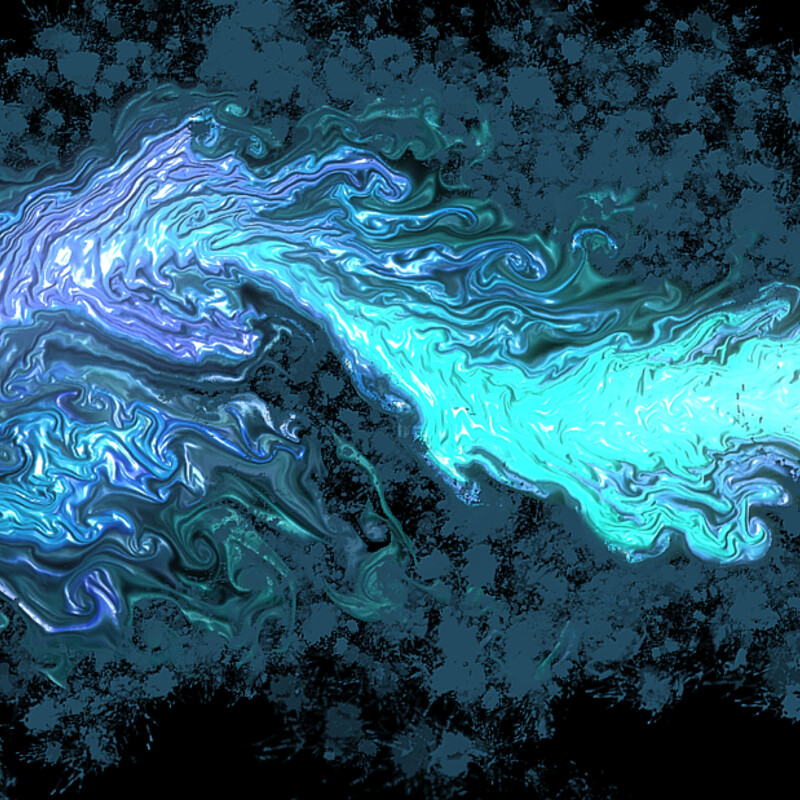 Blue and Purple fluid abstract