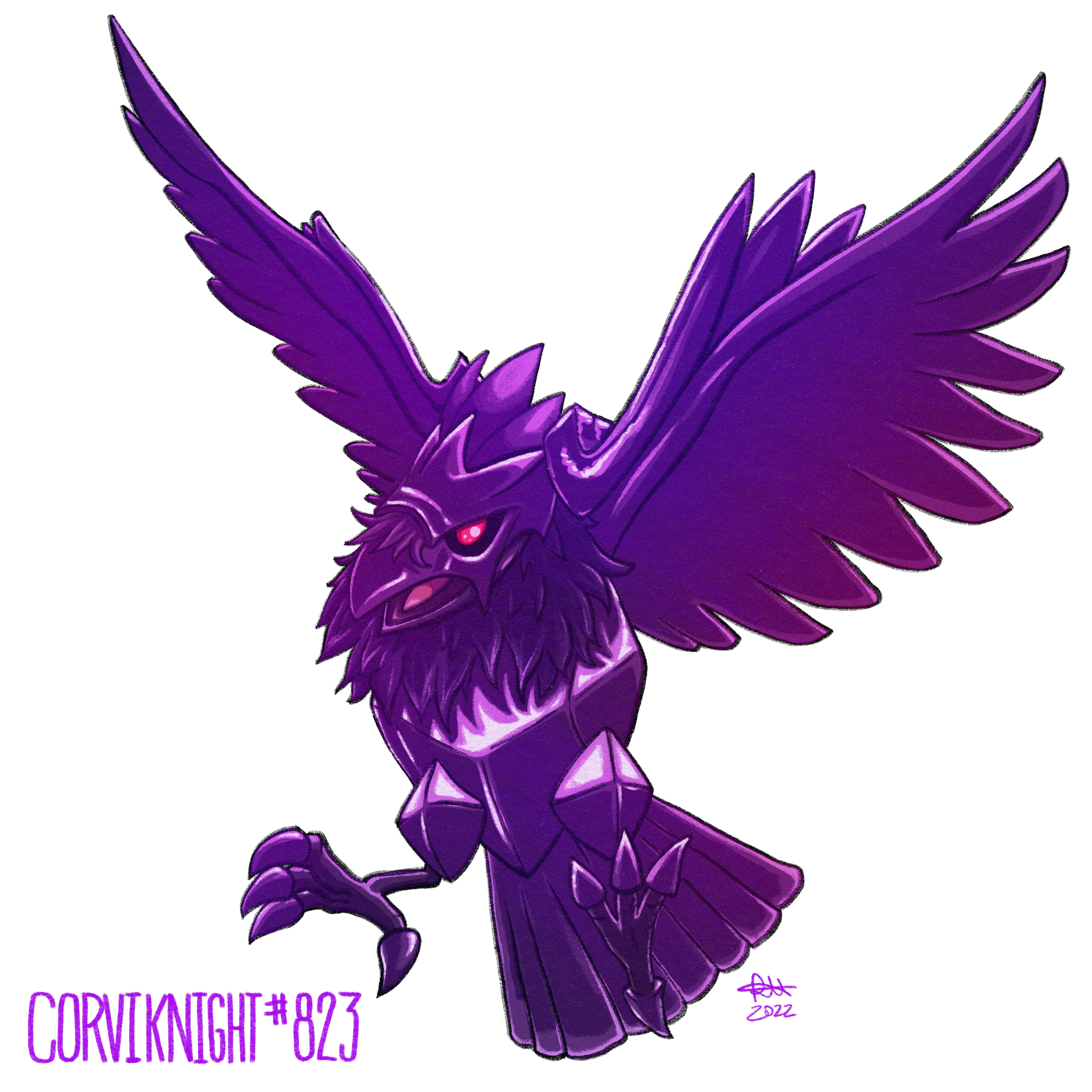 Corviknight - Purple
