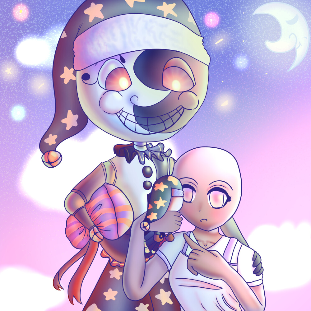 ArtStation Moon X Y/N Cuddle Time