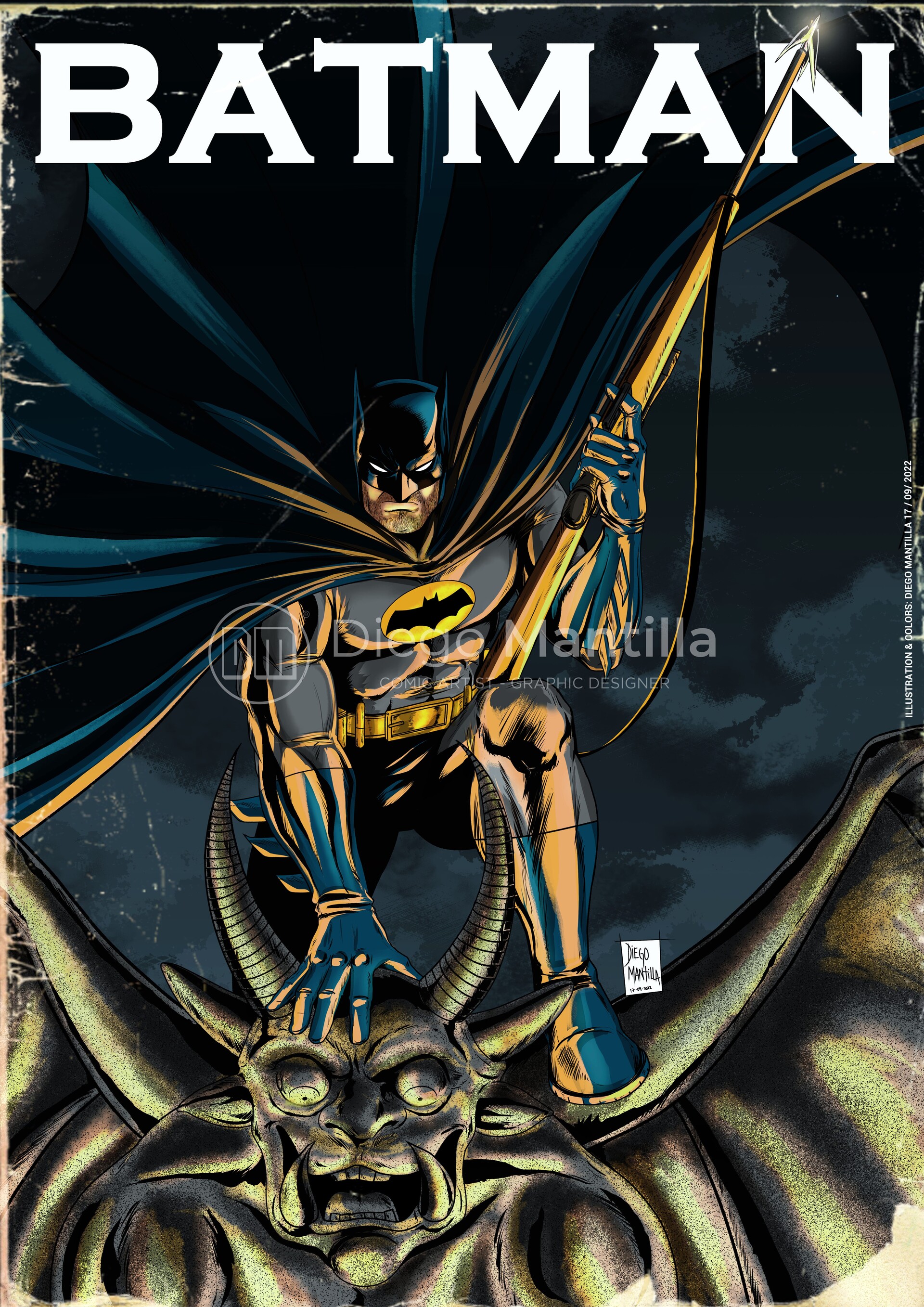 ArtStation Batman poster retro style 90´s