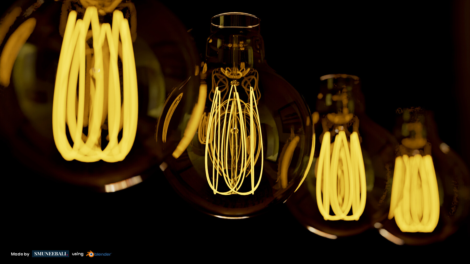 ArtStation - Edison Light Bulbs / Blender 3.2.1 / Cycles Render
