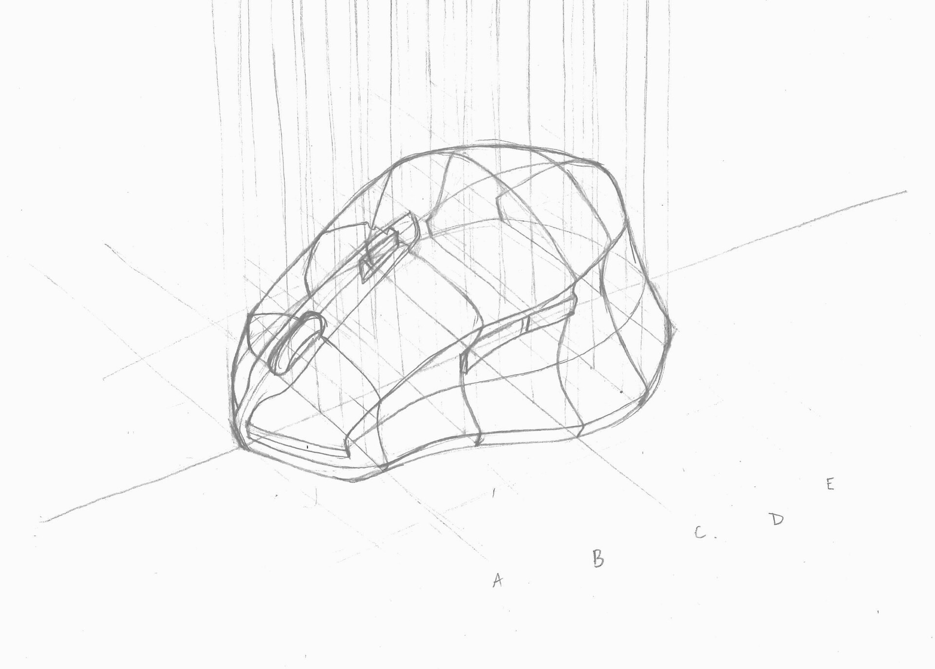 Artstation mouse in perspective