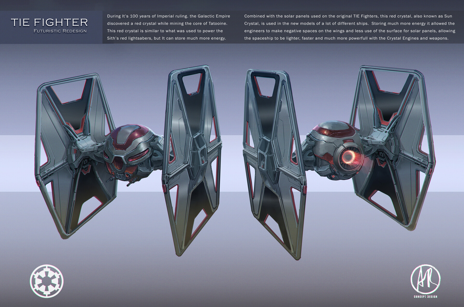 ArtStation TIE Fighter Futuristic Redesign