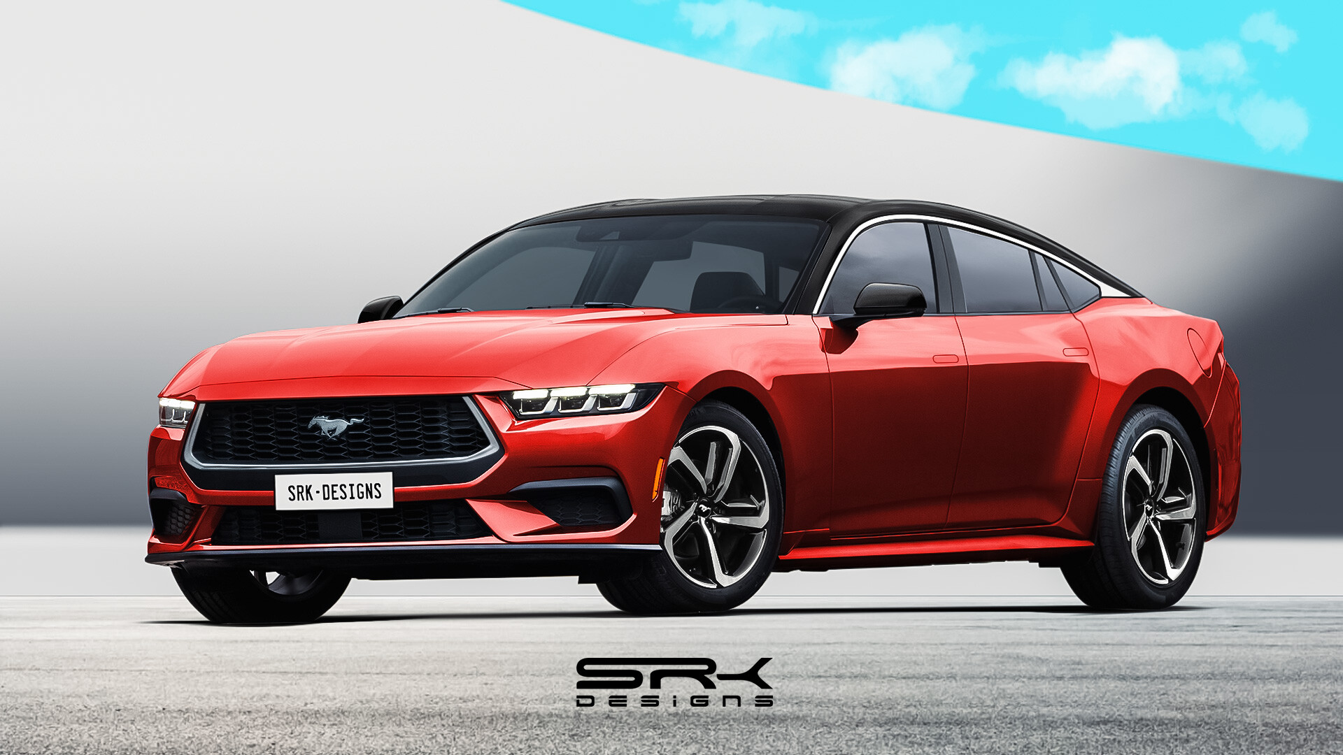 Artstation all new ford mustang sedan