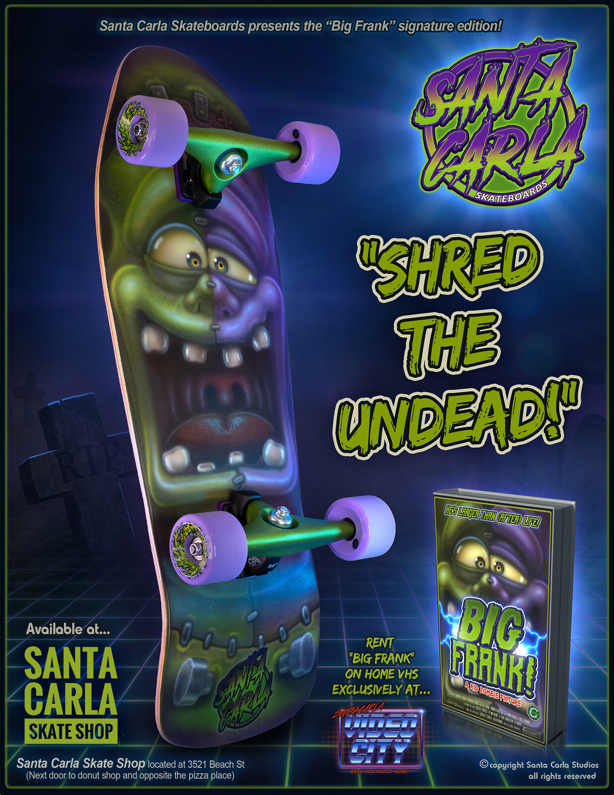 This is my first Santa Carla Skate Shop and Video City cross-over! 
