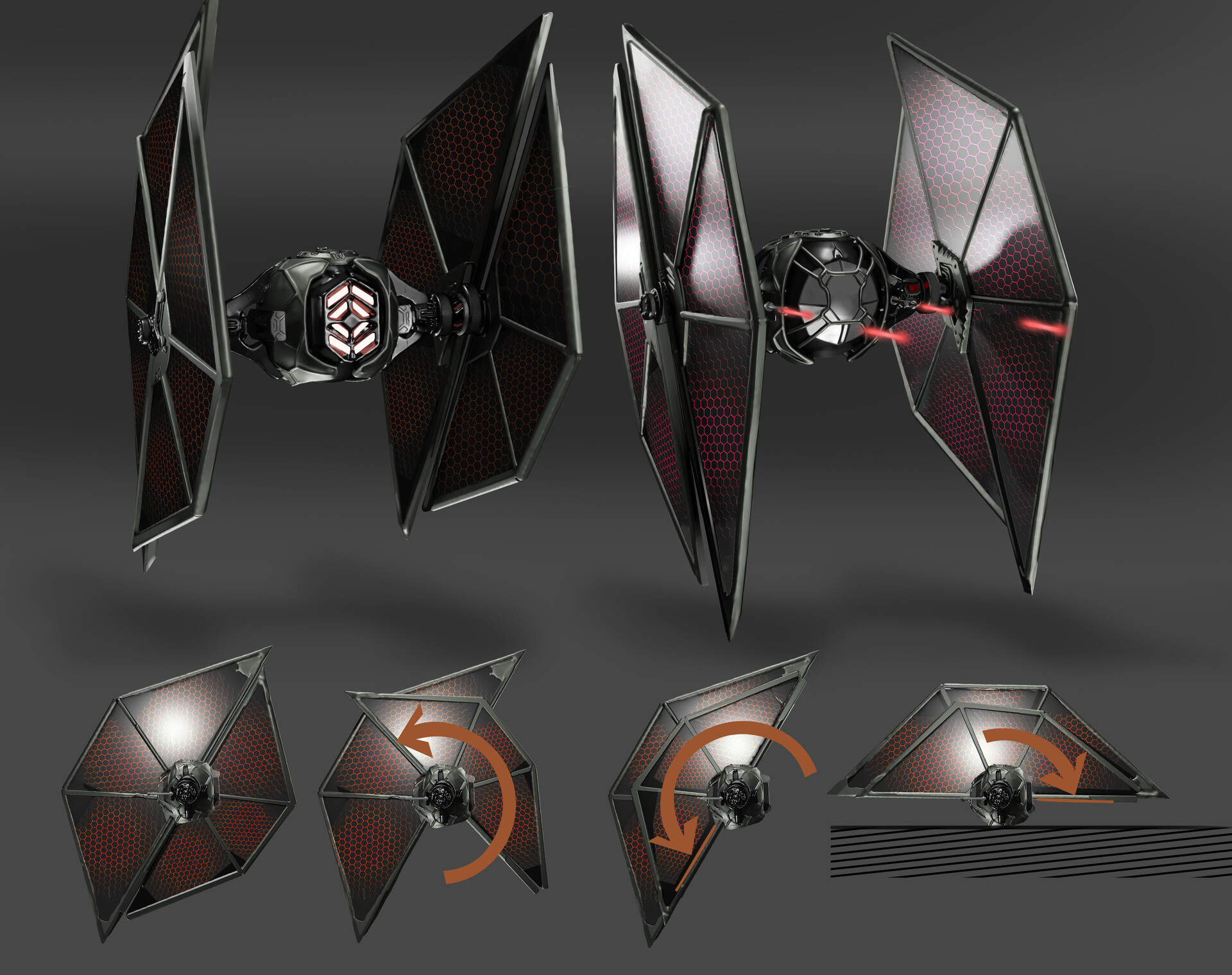 Artstation Focal Point School Art Contest Tie Fighter Redesign 7547