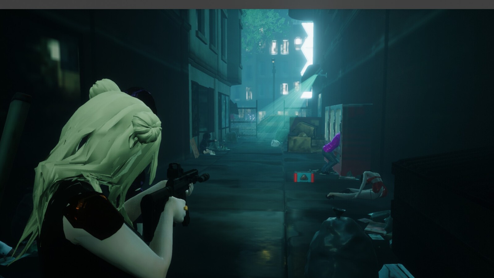 A shot inside the city level. 