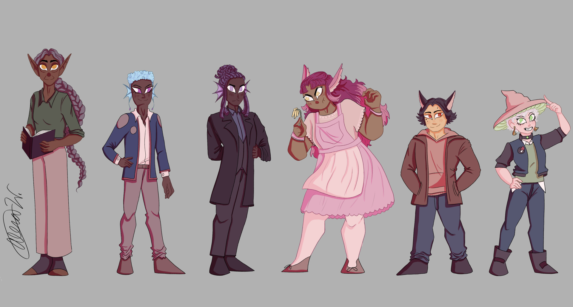 ArtStation - Character Lineup - Magical Hijinks