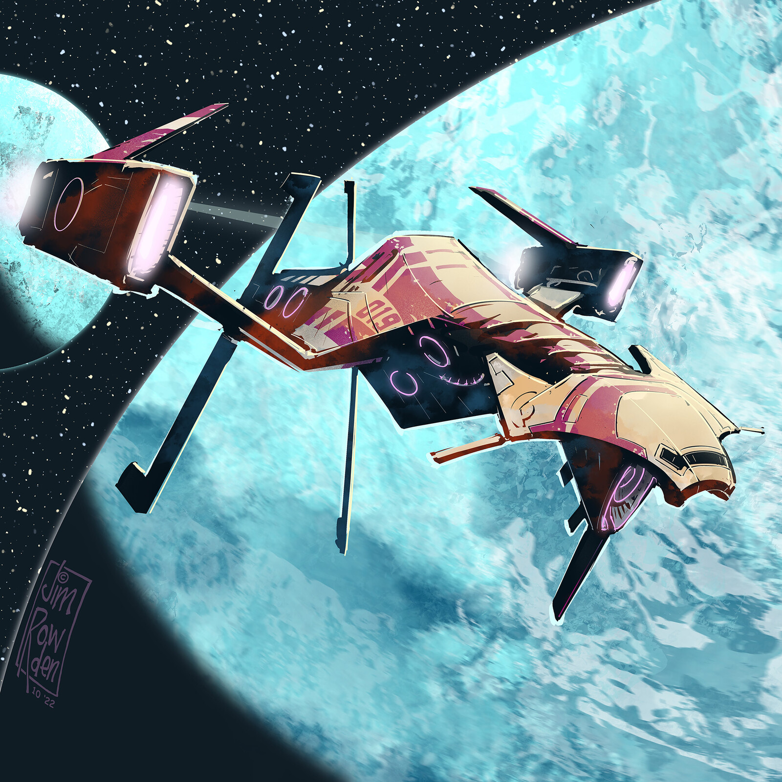 (Space)Ship 019 (Inktober 2022 - Day 1)