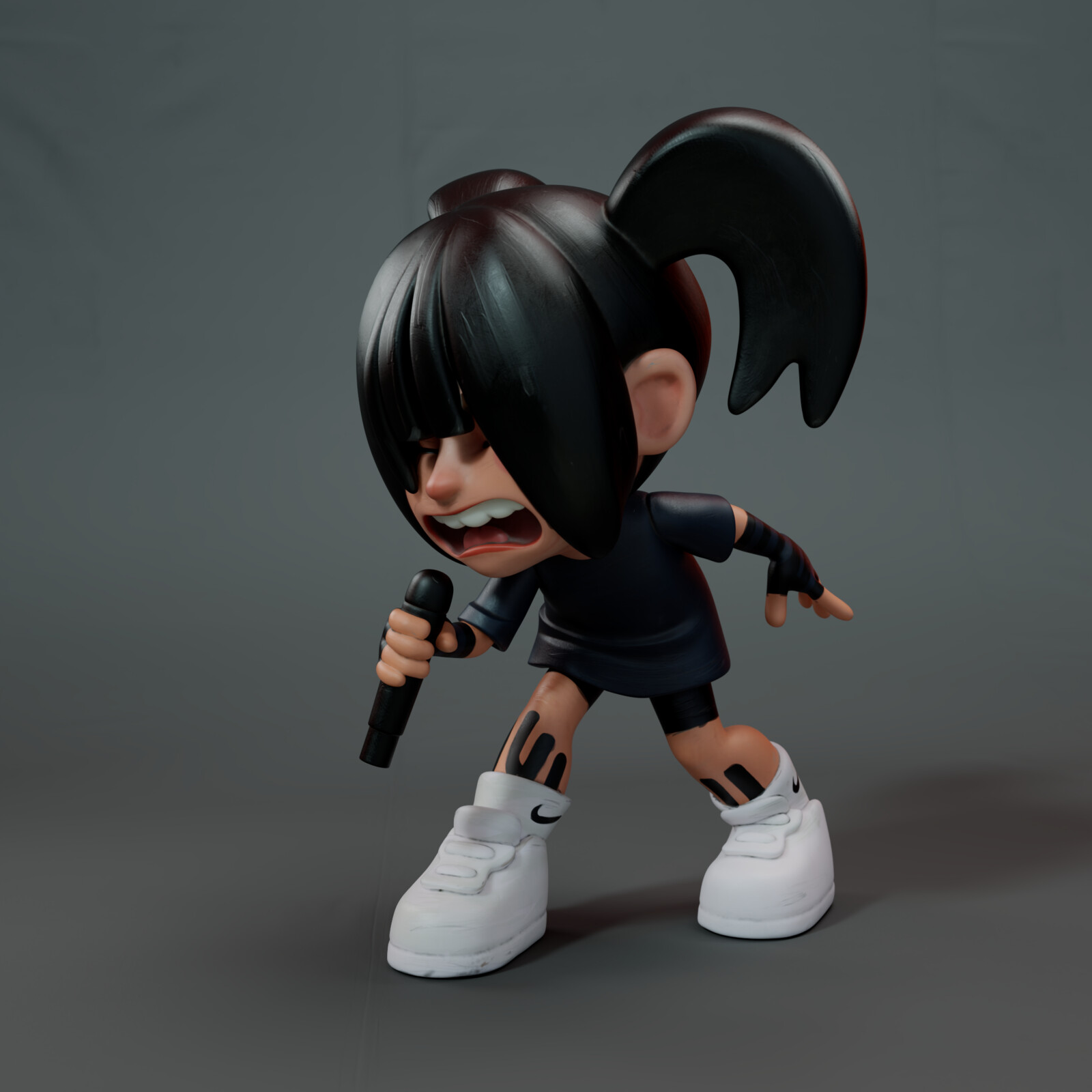 concept of the miniature Billie Eilish figure #2