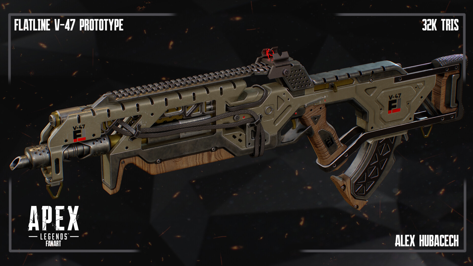 ArtStation - Flatline Prototype - Apex Legends Fanart
