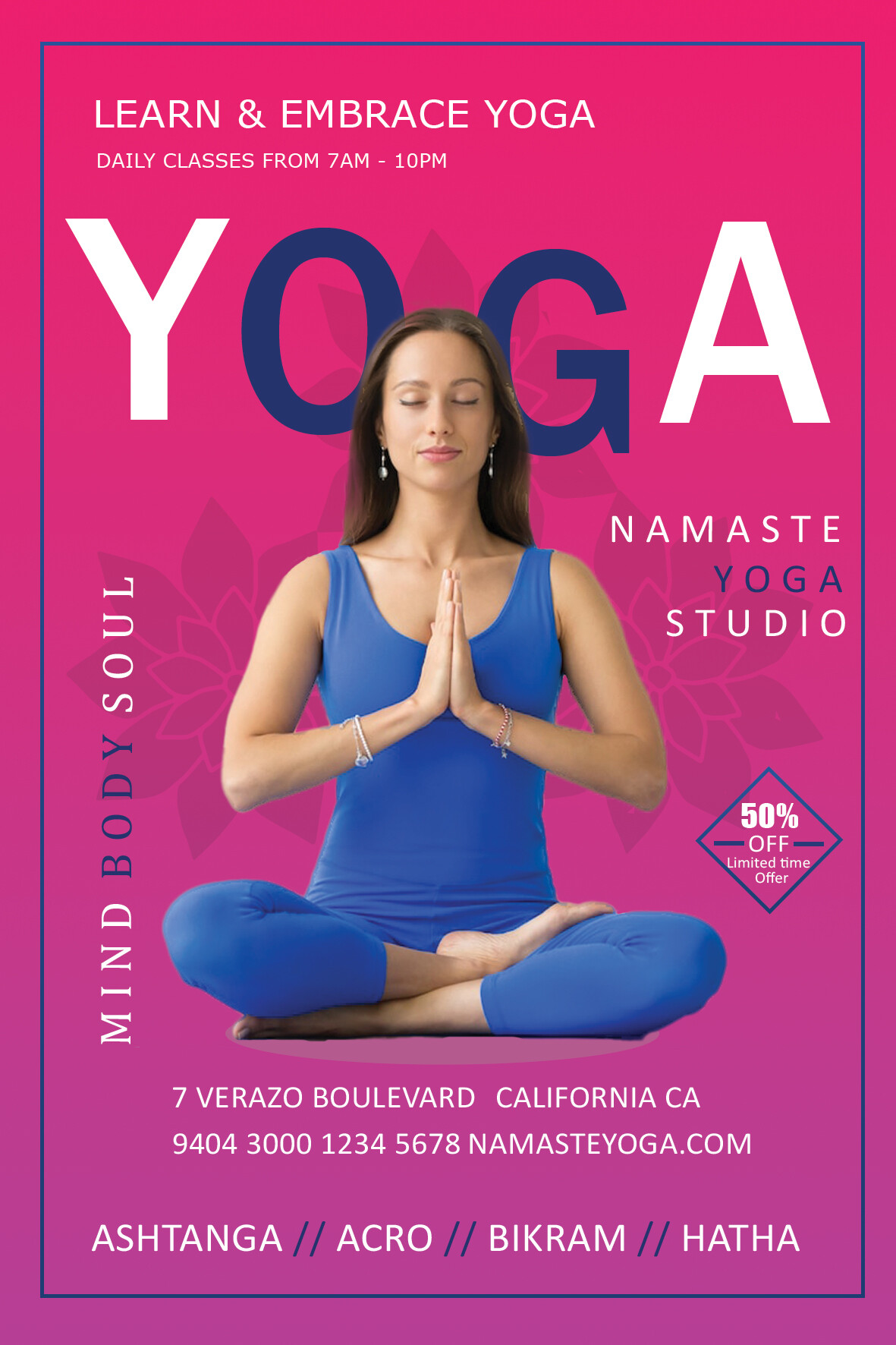 ArtStation - This is Social media Poster Namaste Yoga