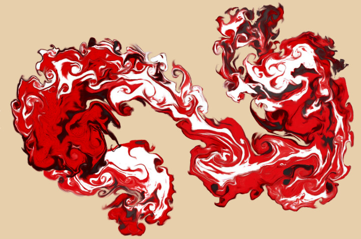 view the Red and Tan version prints here:  https://donlawrenceart.artstation.com/store/prints/8LoKD/red-white-and-tan-fluid-abstract