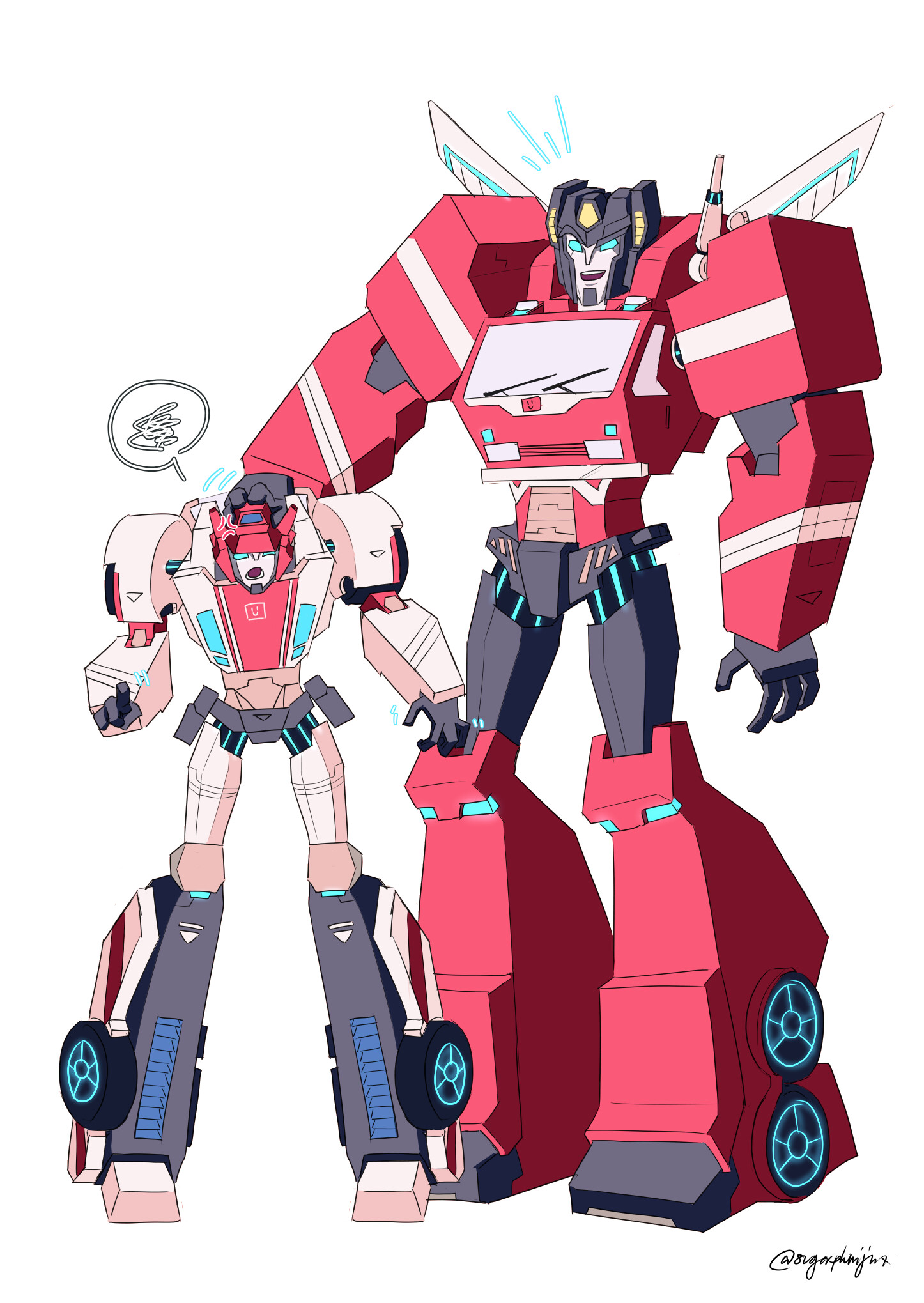 ArtStation TF Cyberverse Red Alert Inferno