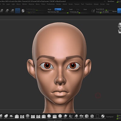Face Sculpting in ZBrush