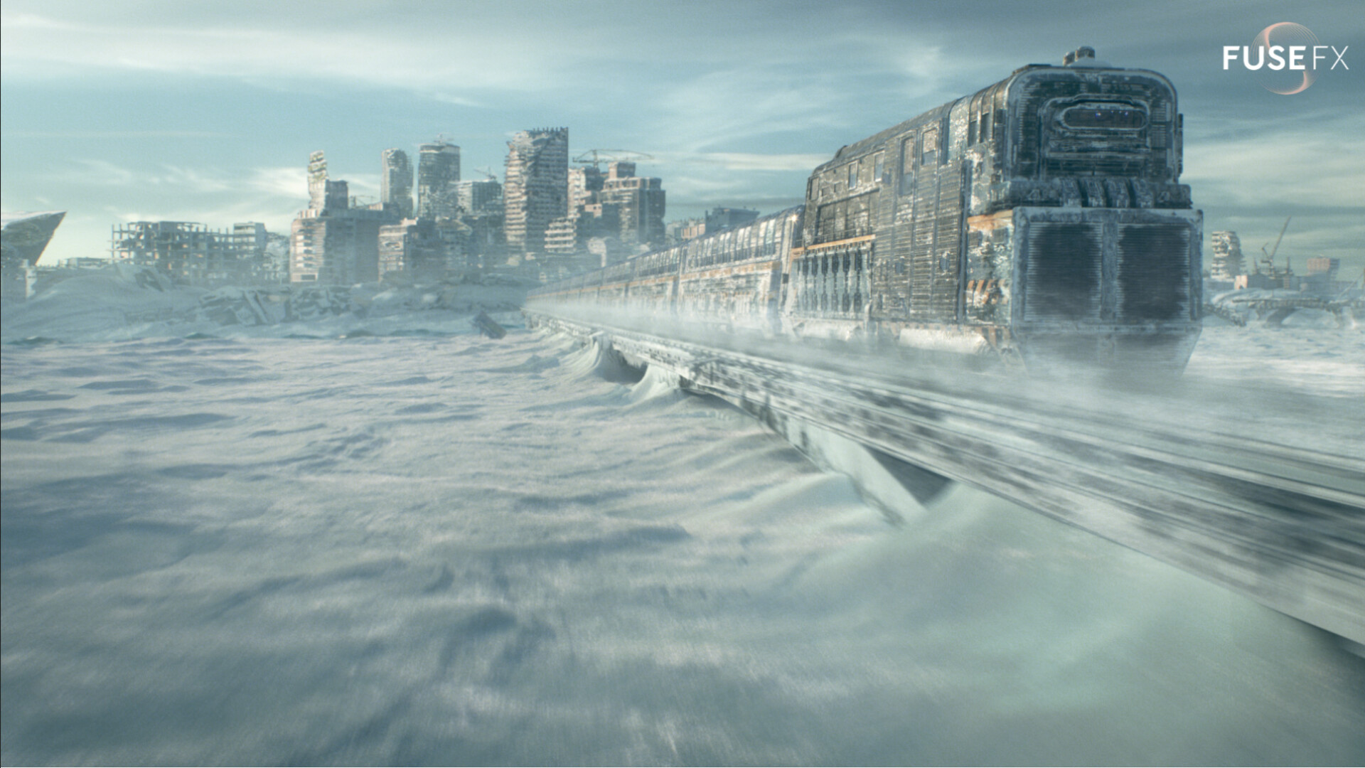 насквозь снега