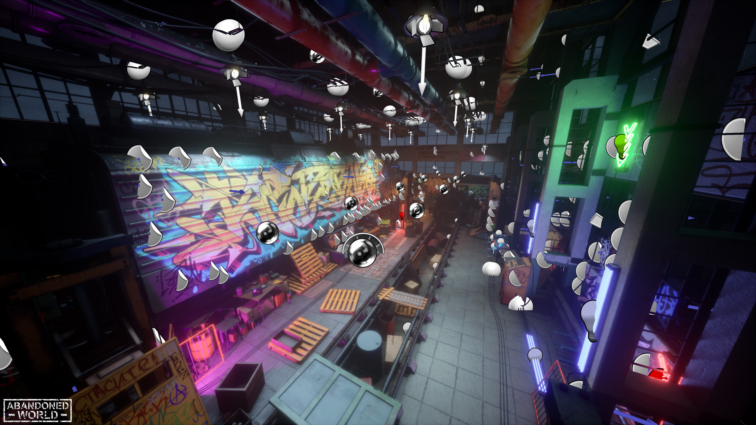 Image of the workspace from the Unreal Engine 4