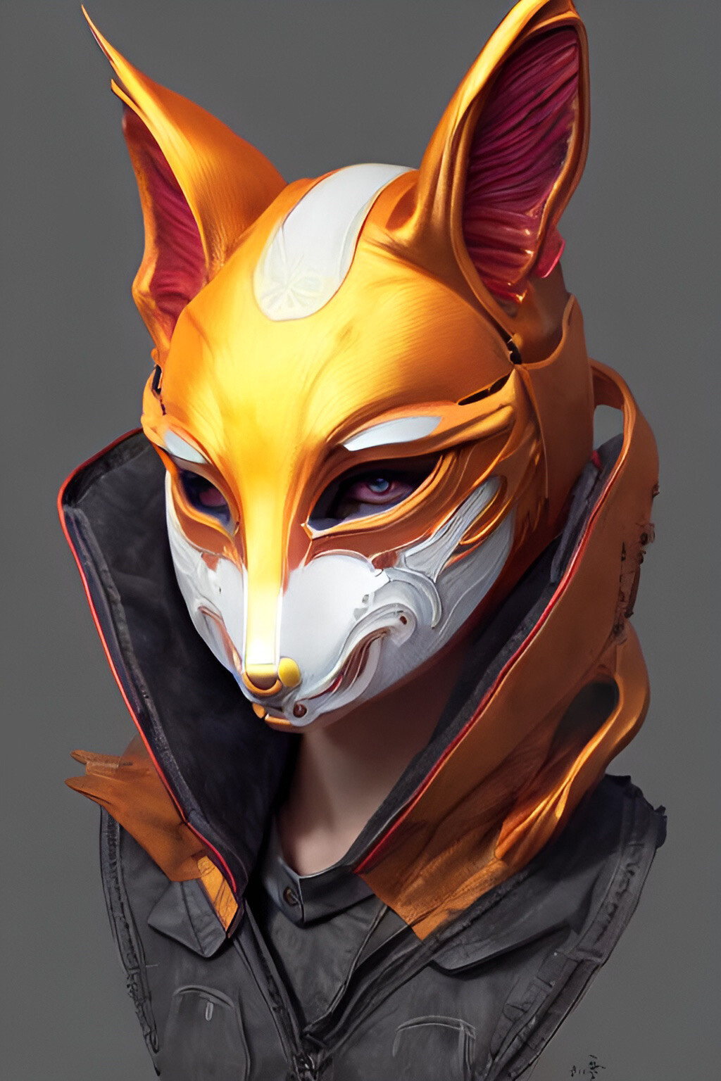 ArtStation - Golden Kitsune Mask