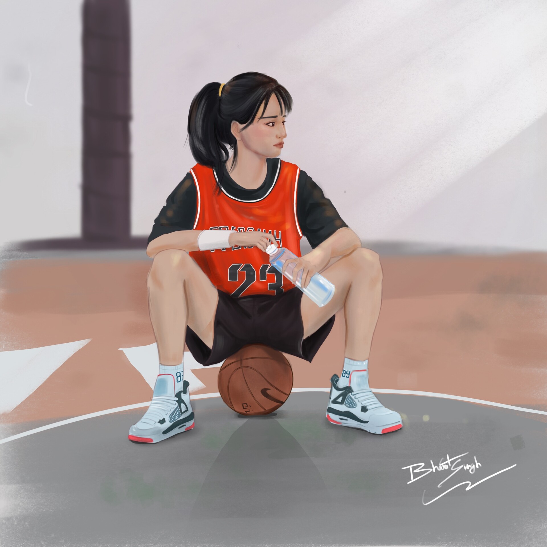 ArtStation basketball girl