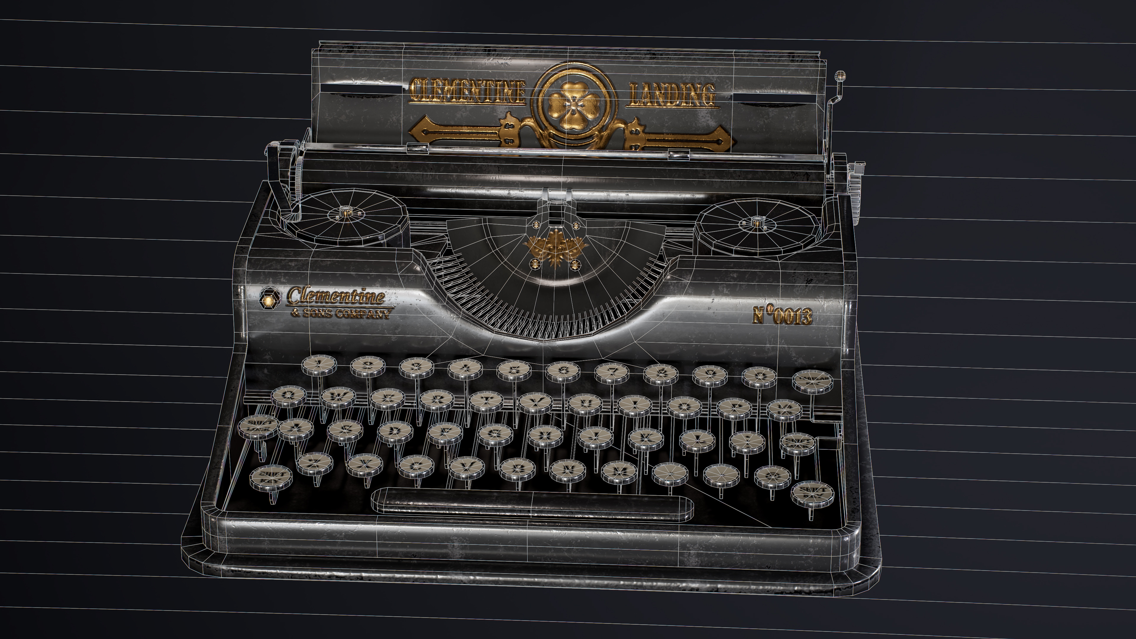 Typewriter Wireframe