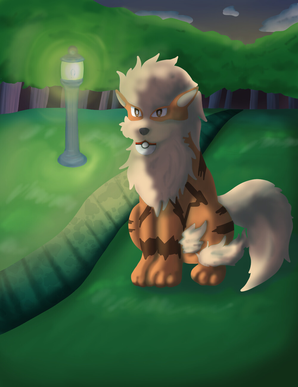 ArtStation Arcanine in the park