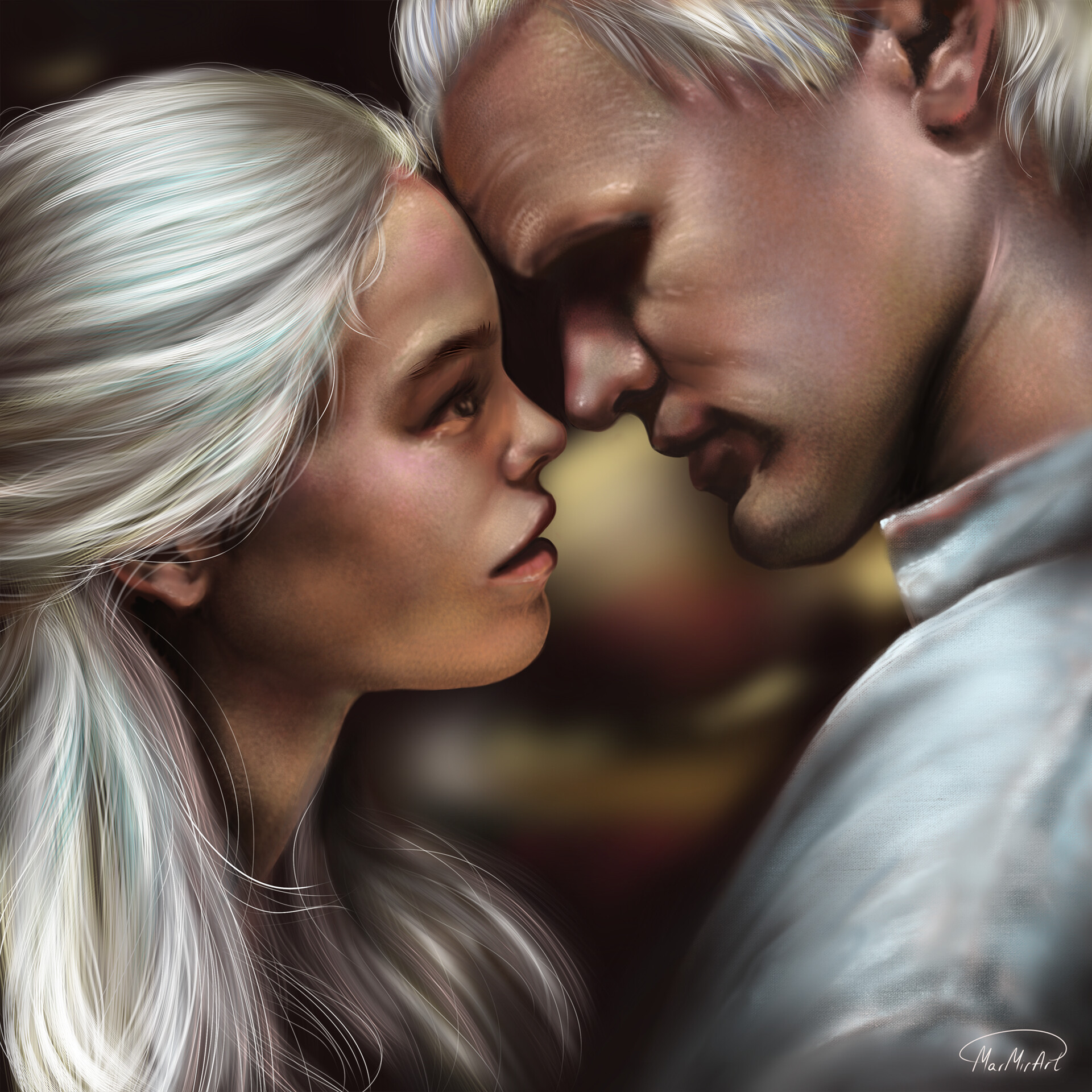 ArtStation Rhaenyra and Daemon House of the Dragon Fan Art
