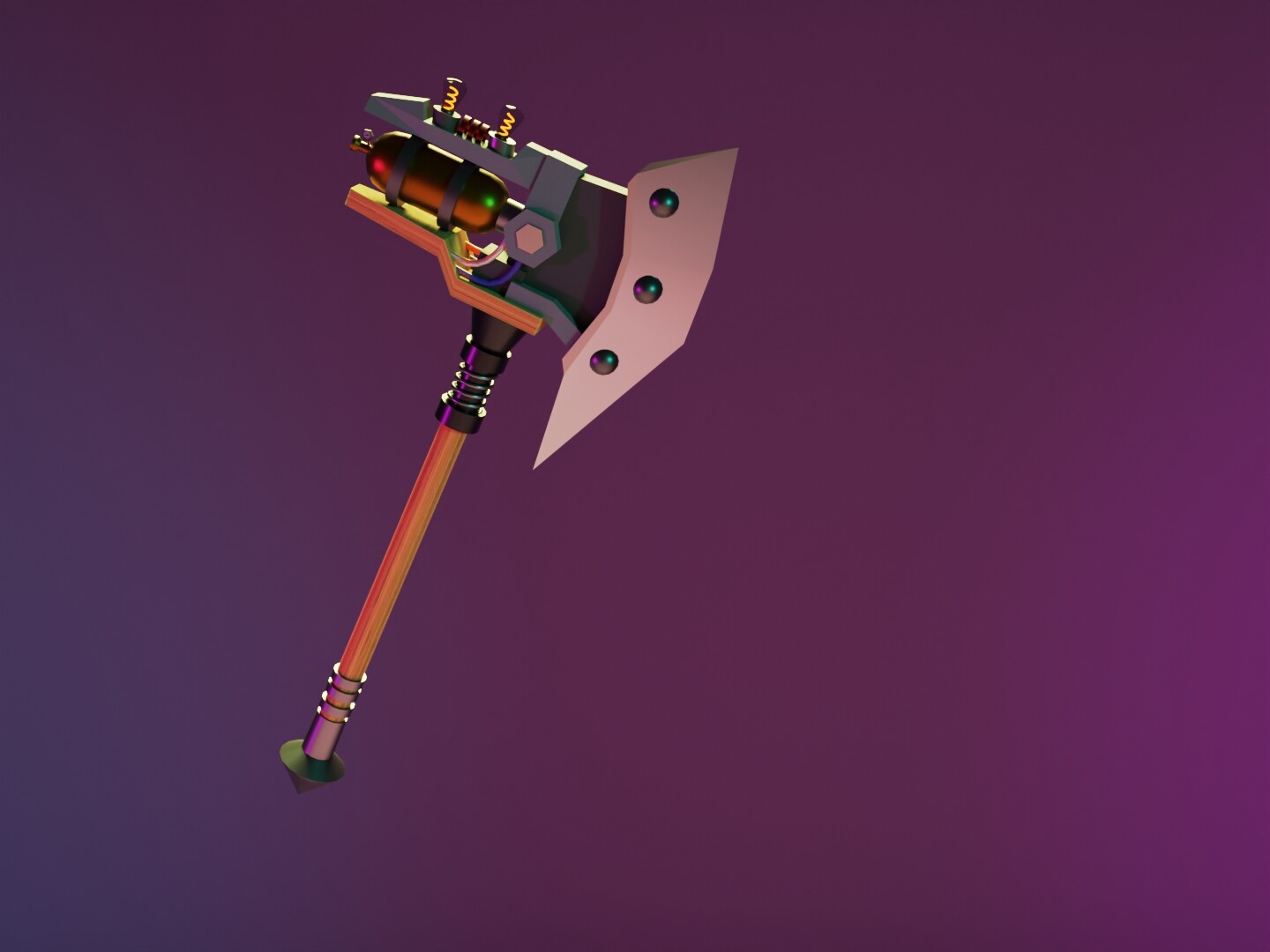 artstation-my-first-model-in-blender-axe