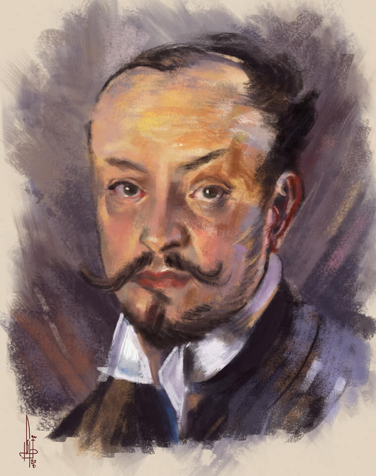 study of Boldrini portrait