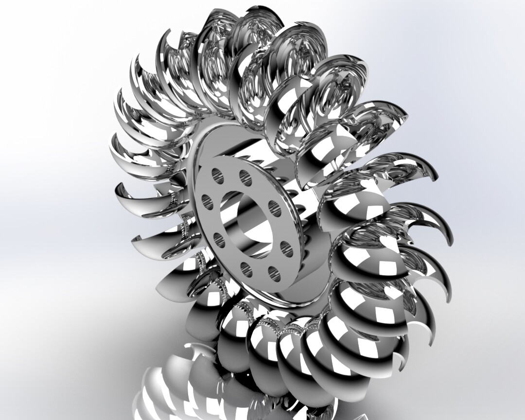 ArtStation Pelton turbine