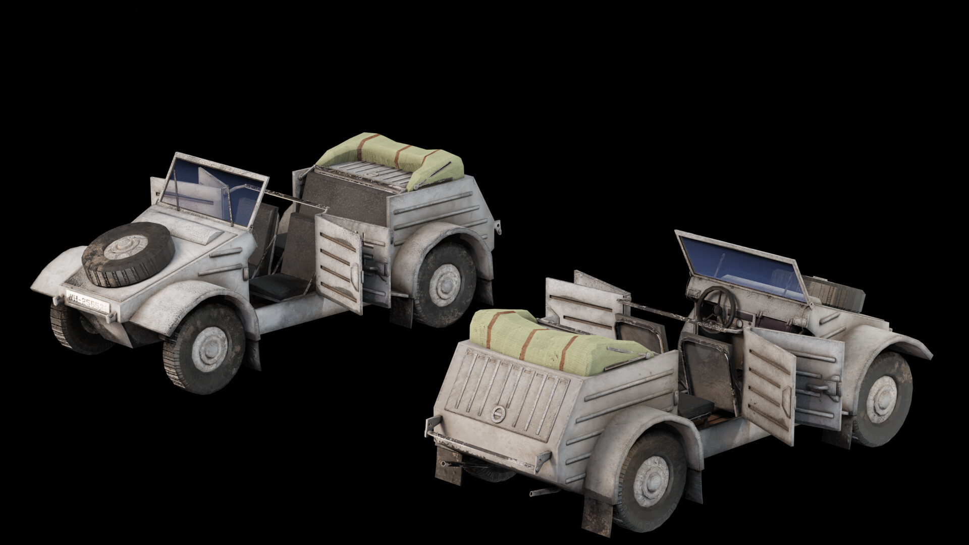 ArtStation - German WW2 Kübelwagen
