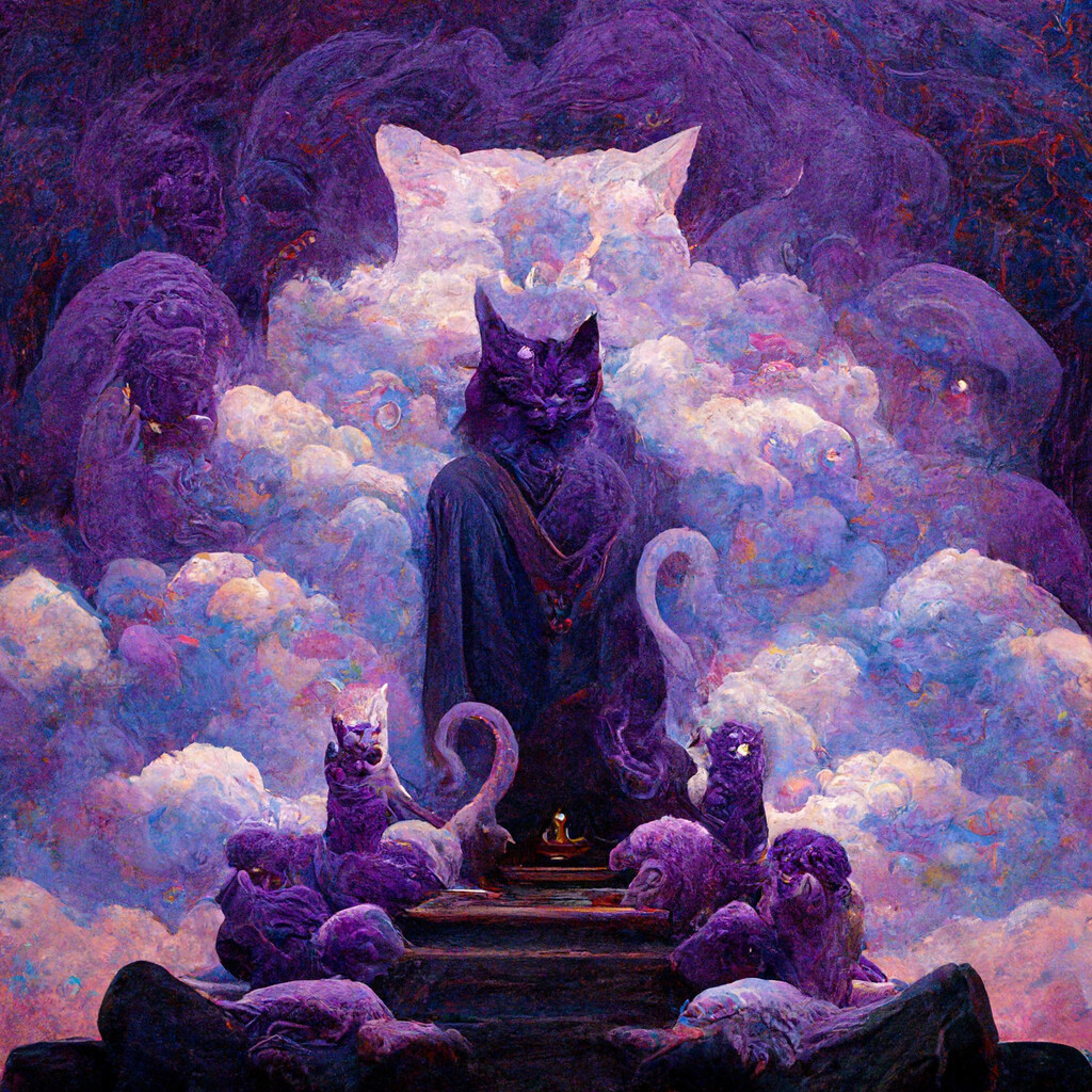 ArtStation - Cat Buddha Standing