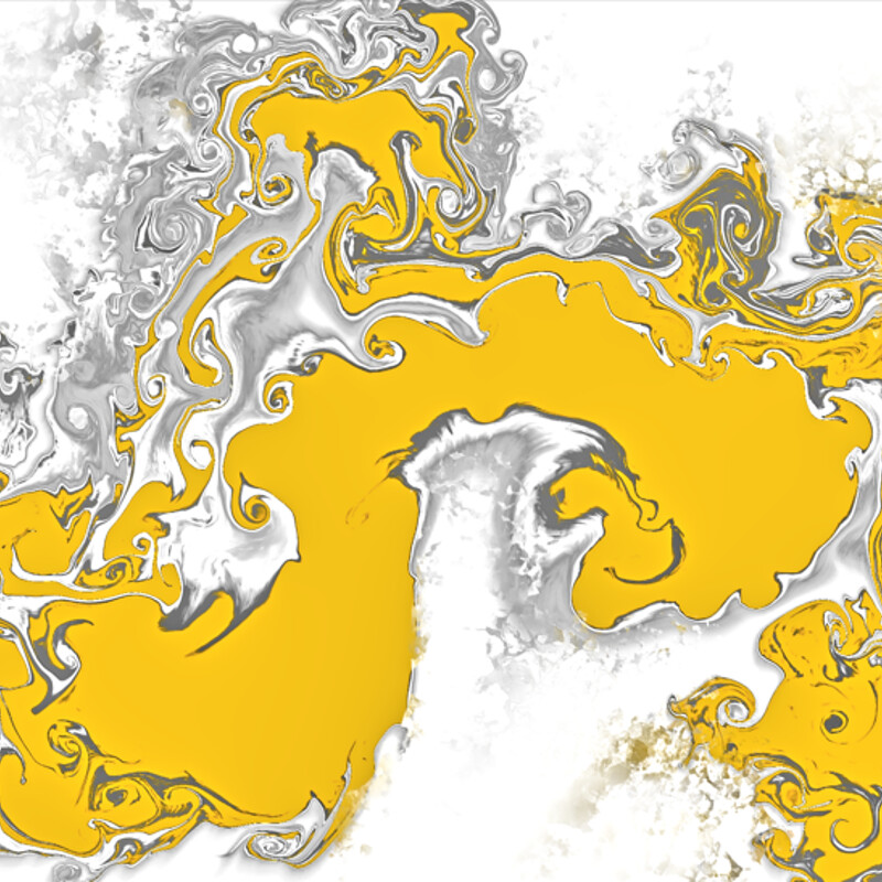 White and Yellow fluid abstract collection
