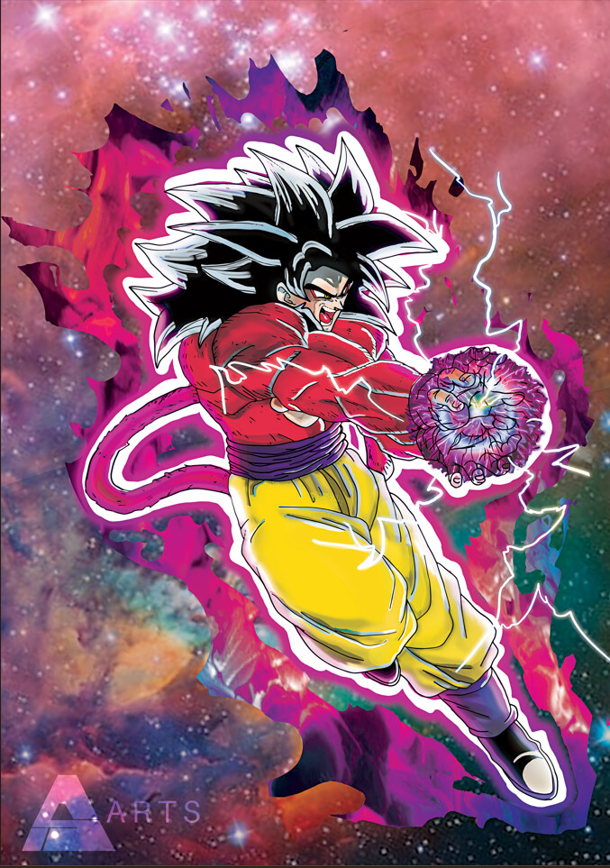 ArtStation - Goku Super Saiyan 4 from Dragon Ball GT