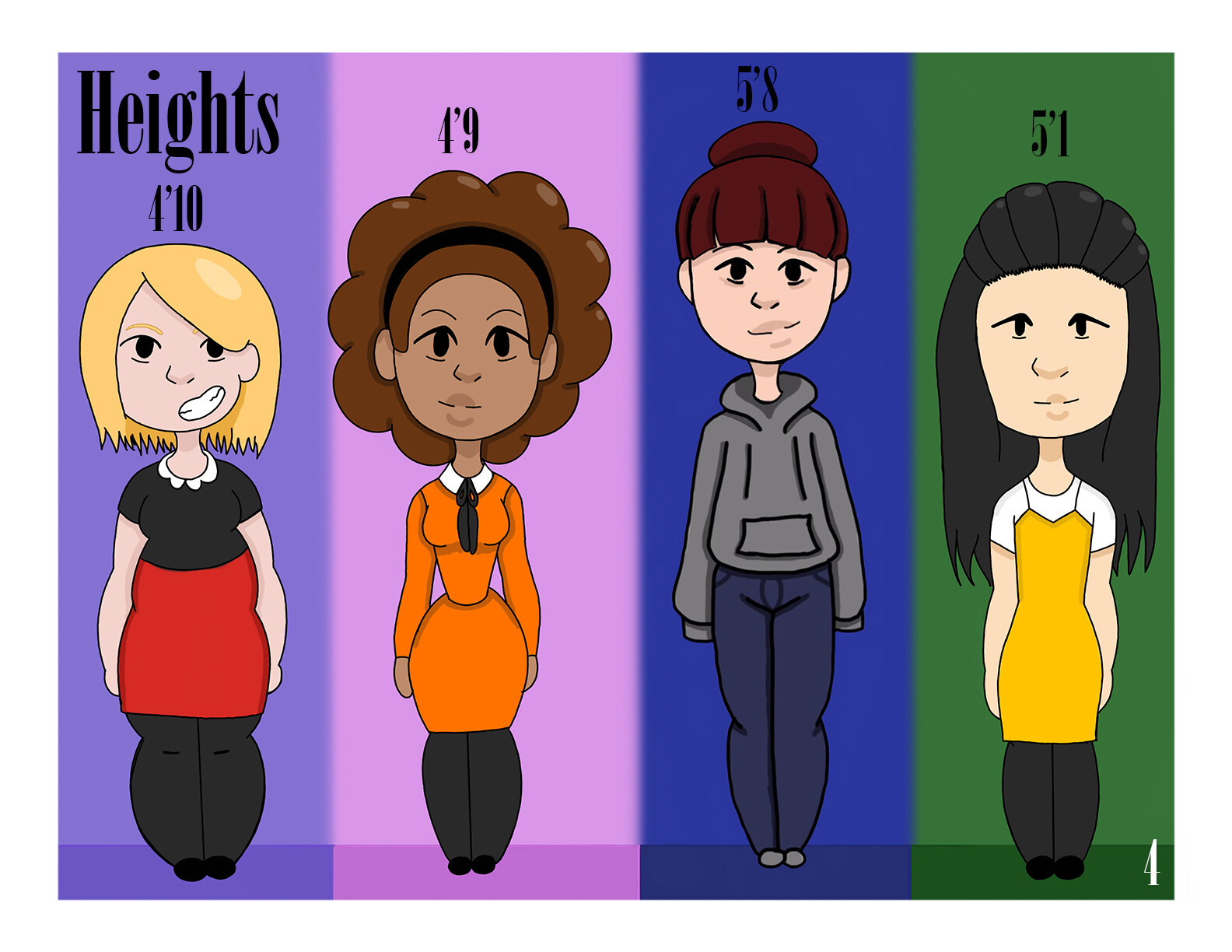 “Boyfriend Material” Height Sheet- 2019