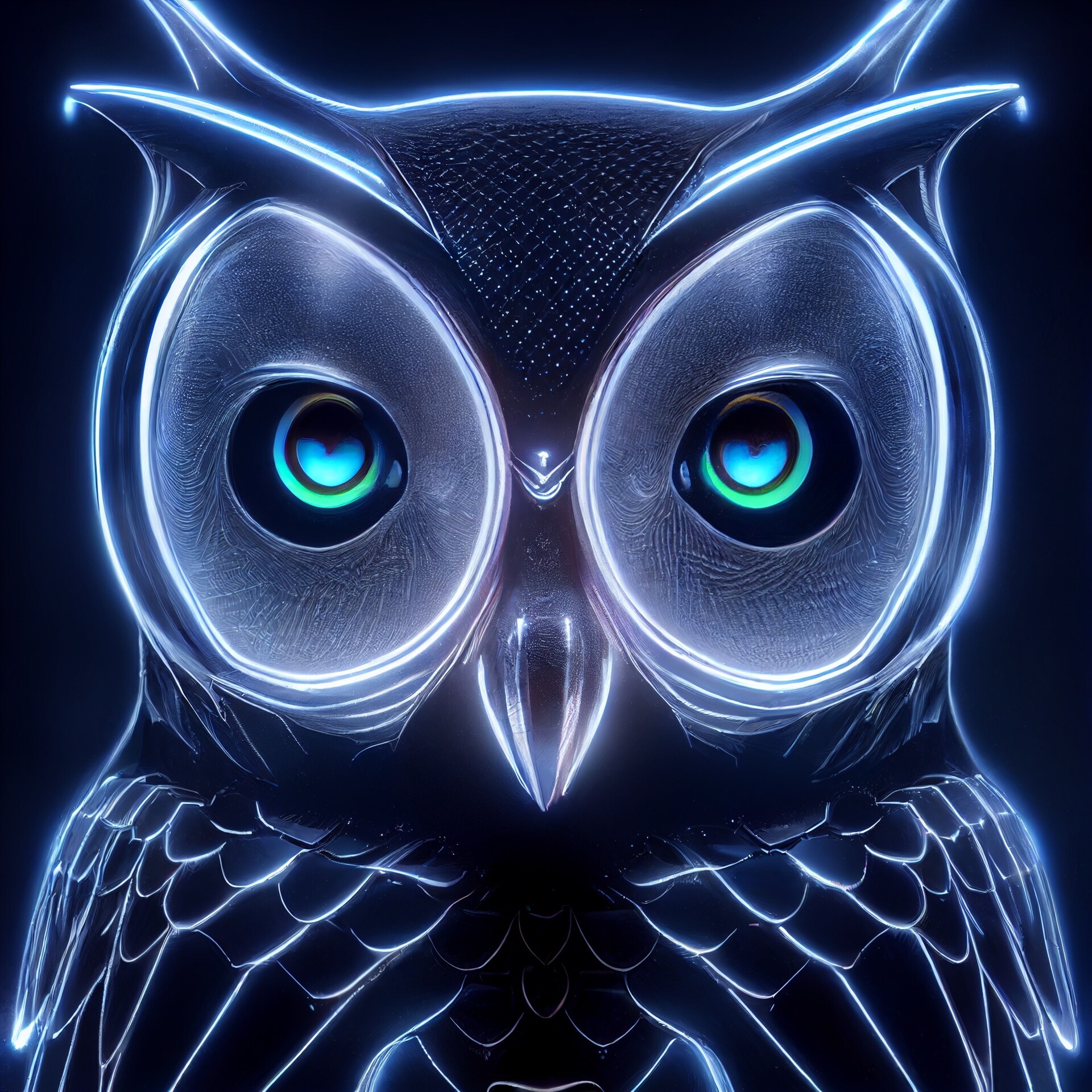 ArtStation Neon Owl