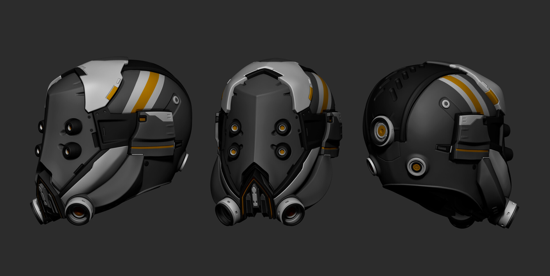 ArtStation - SciFi Helmet