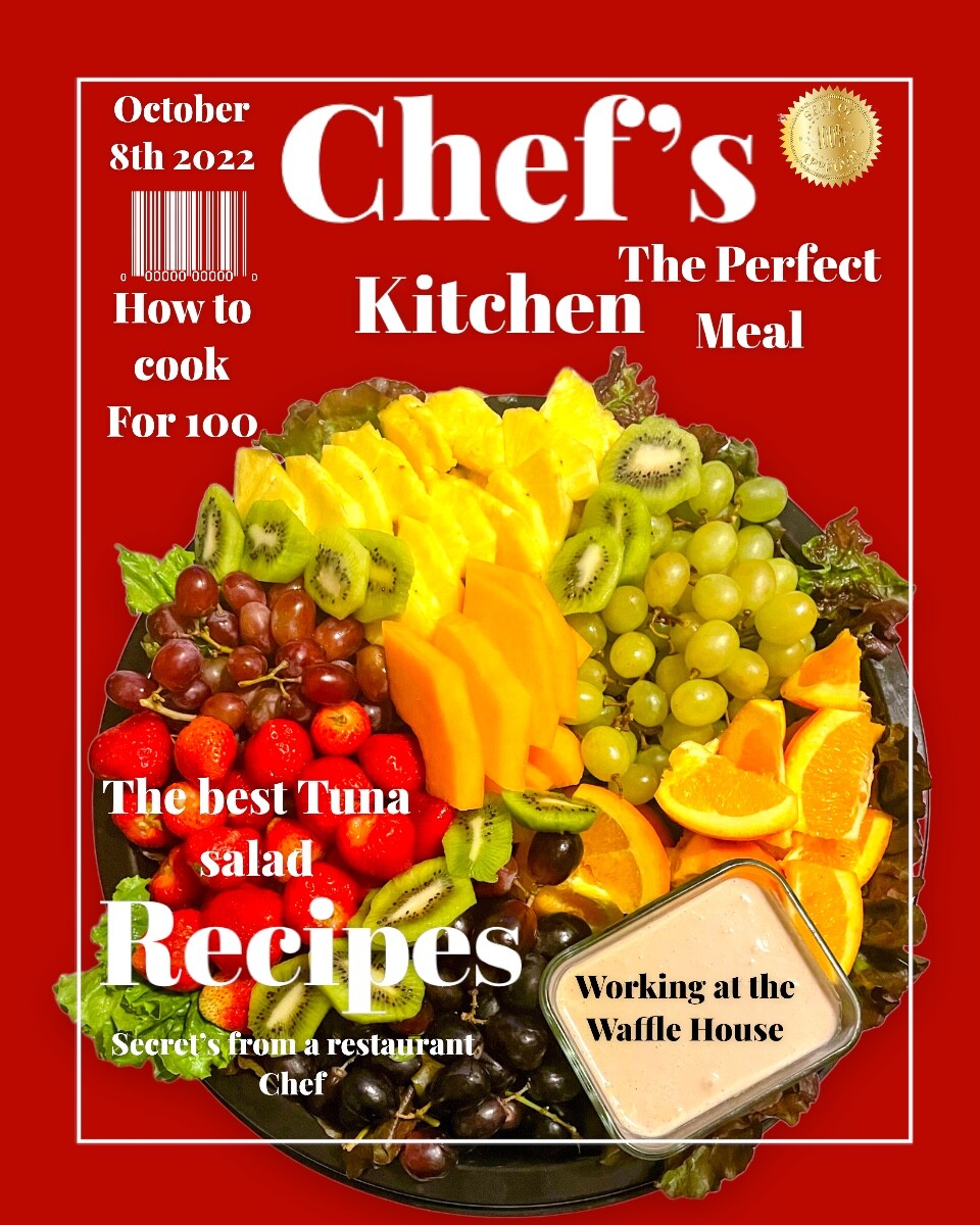 Chef’s Kitchen  Magazine Cover and Layput