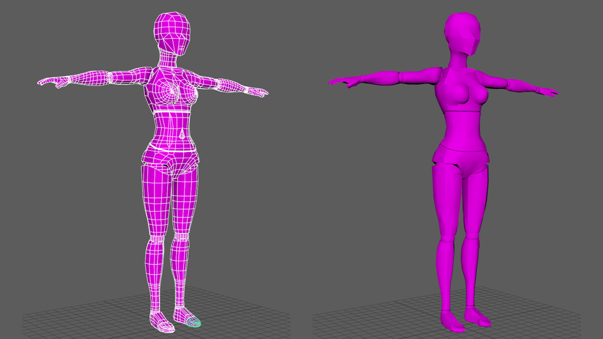 ArtStation Human Doll Figure Female