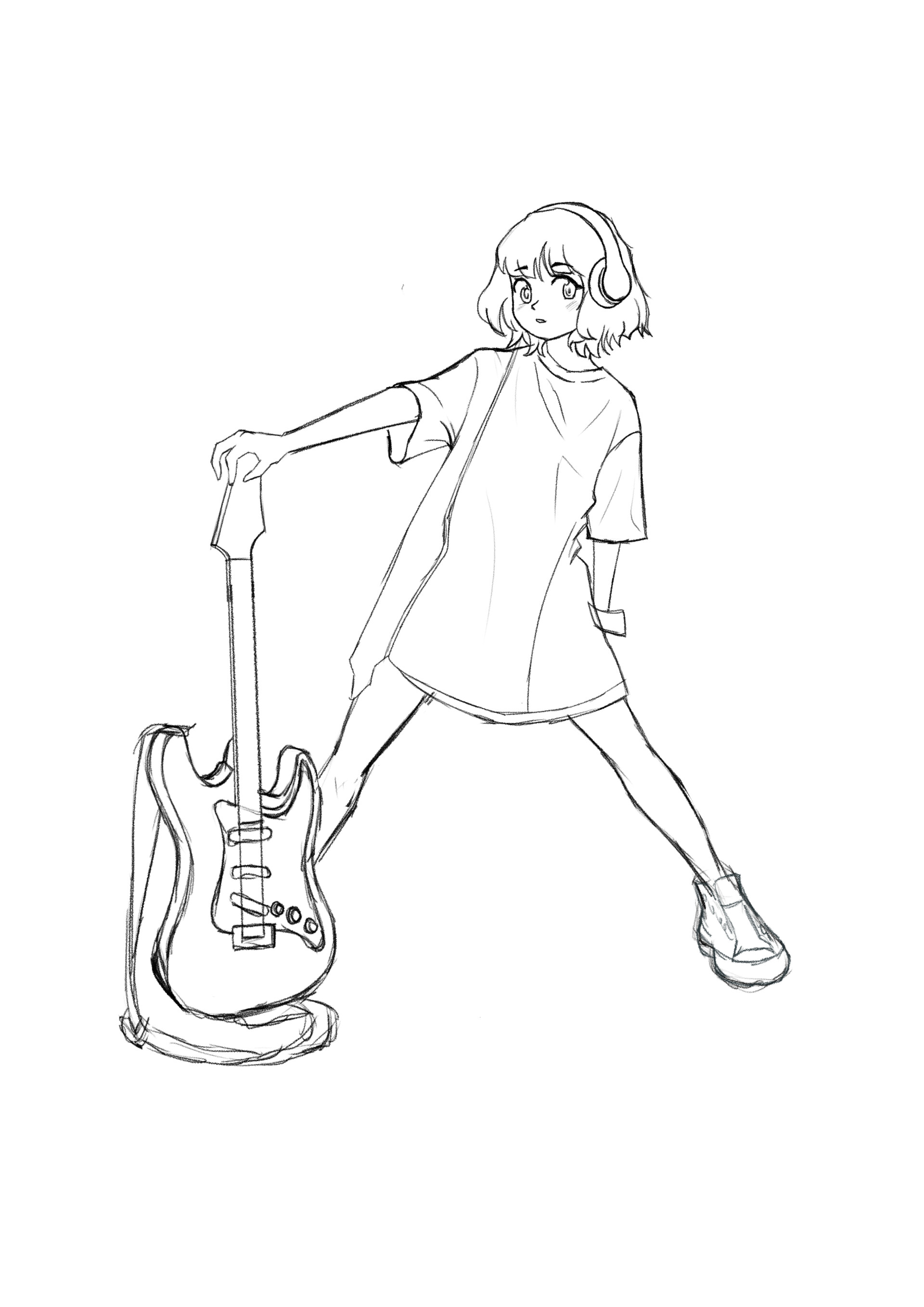 ArtStation Guitar girl no. 2