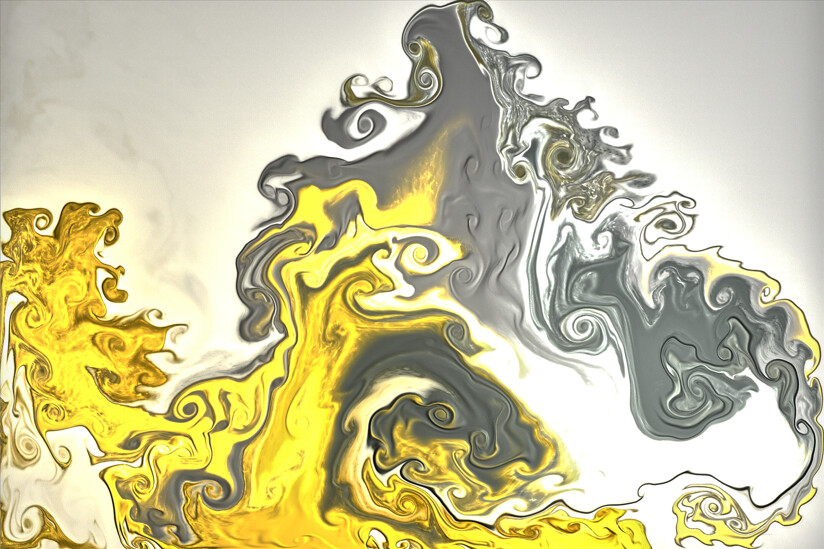 purchase version 2 prints here:  https://donlawrenceart.artstation.com/store/prints/g5Xj9/white-and-gold-fluid-pour-abstract-2