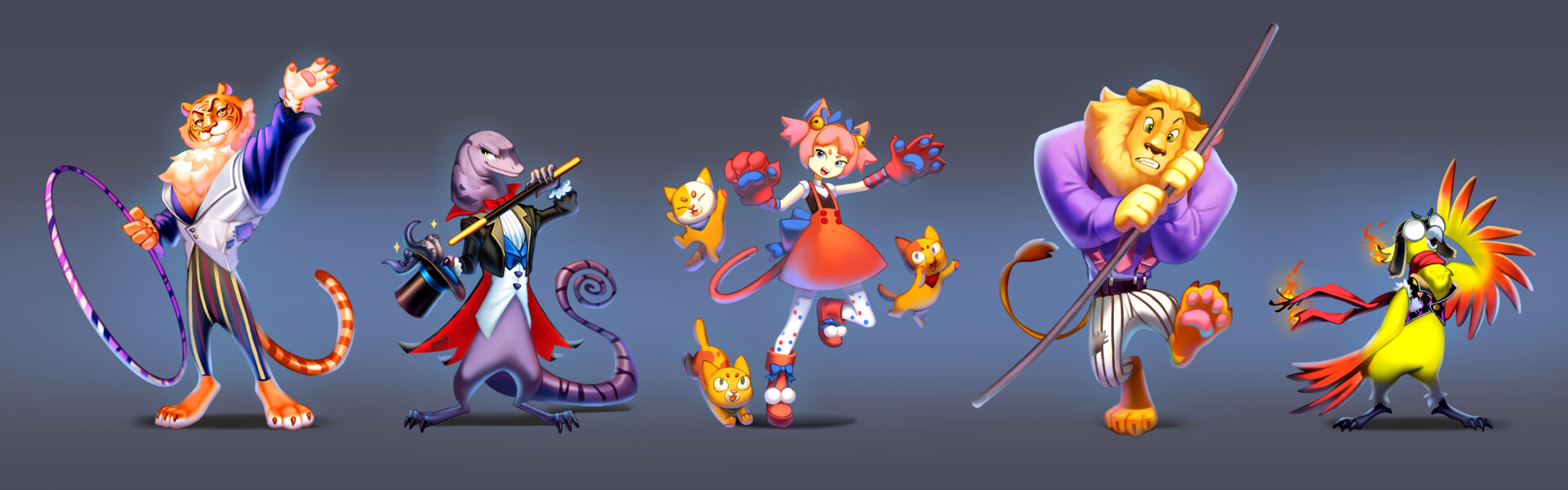 ArtStation - Circus crew / Character design