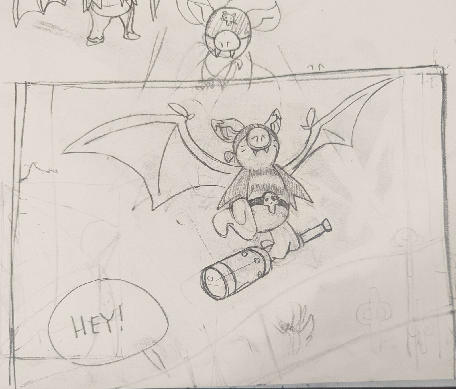 Riley James Purdy (Durahan) Bat Day 3 Inktober 2022