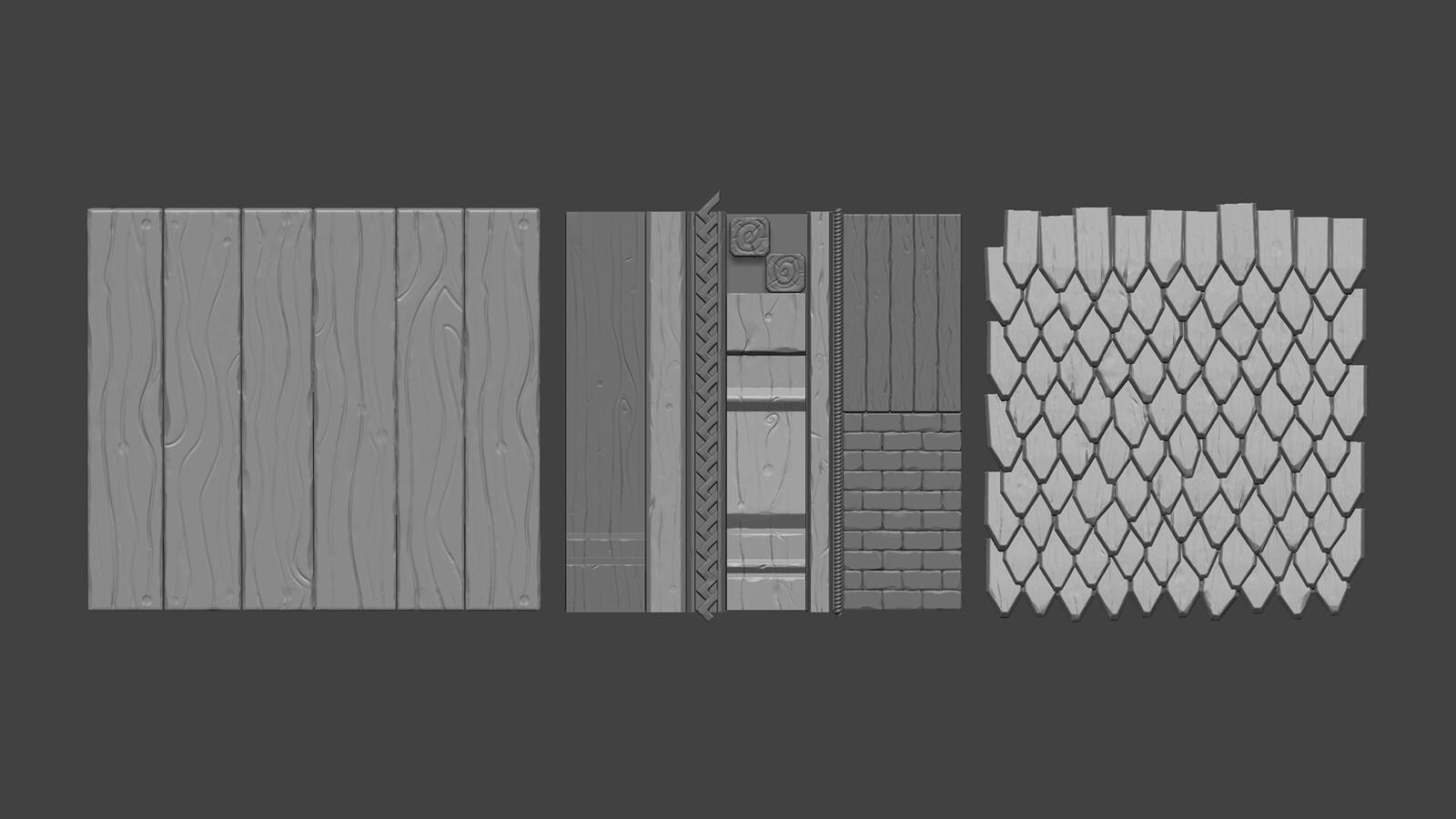 Tiling / Trim Sculpts (Zbrush)