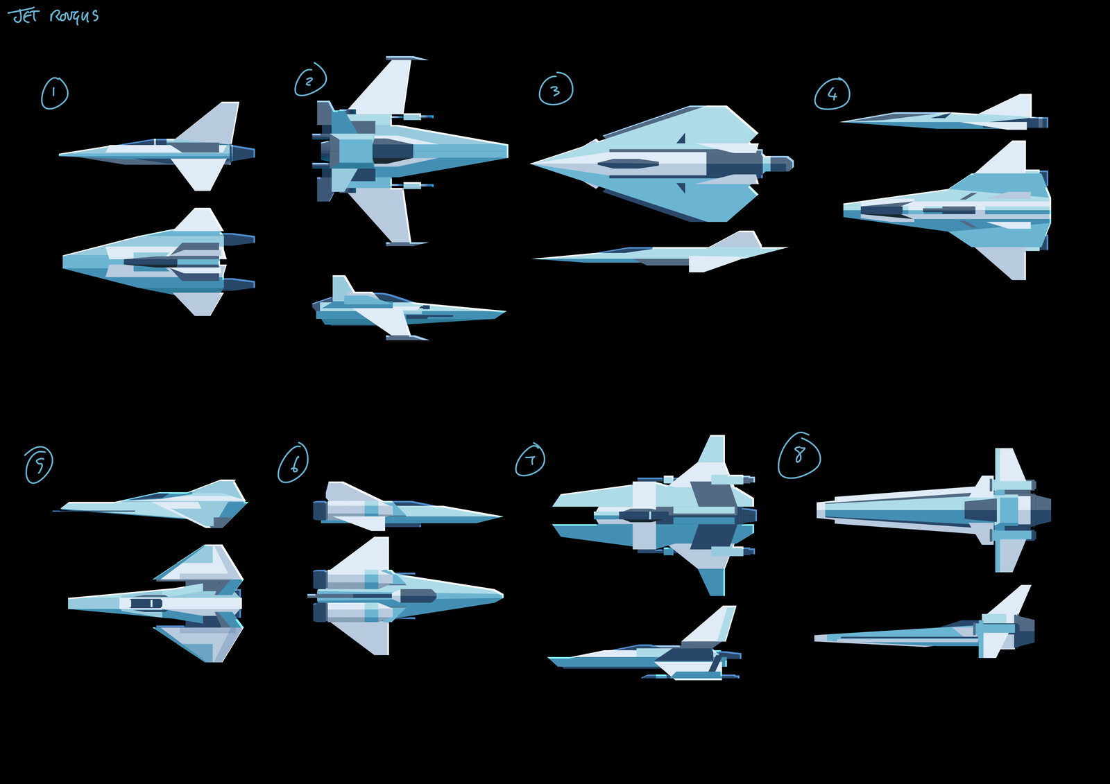Jet designs
