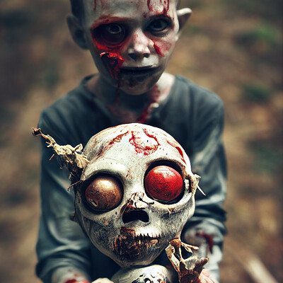 Dark philosophy darkphilosophy zombie child holding a voodoo doll 386d2c2f 4af7 44ab 8c8c 14c54623144e 1